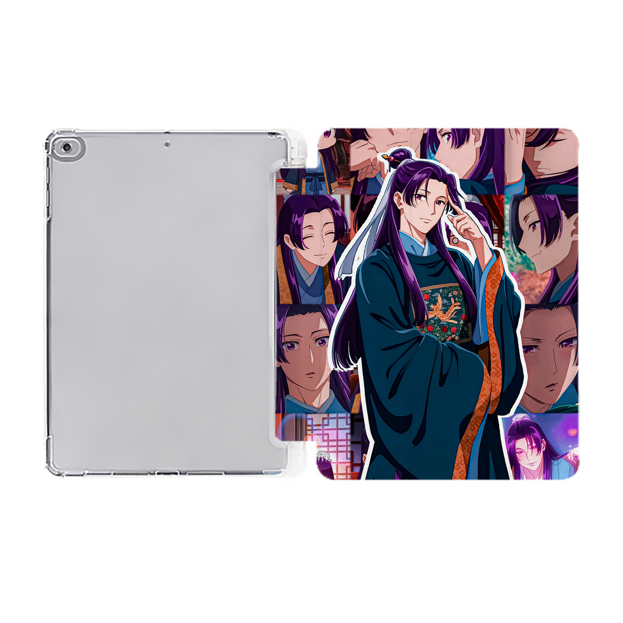 （画像用） 薬屋のひとりごと The Apothecary Diaries IPad ケース ペン収納付き 三つ折りスタンド PUレザー×シリコン 対応機種9.5/10.5/10.9インチ